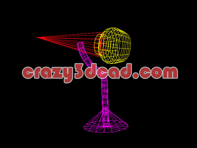 Nice table lamp Cad 3D model